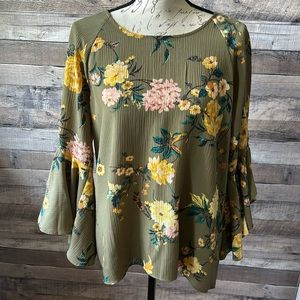 Lauren Conrad Floral Blouse